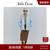 Mila Owen25秋冬新品 纯色百搭logo刺绣灯芯绒棒球帽09WGH255584