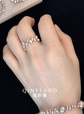 设计师款珍珠花冠戒指环