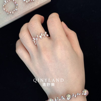 设计师款珍珠花冠戒指环