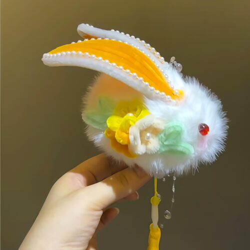 兔子花灯中秋节扭扭棒成
