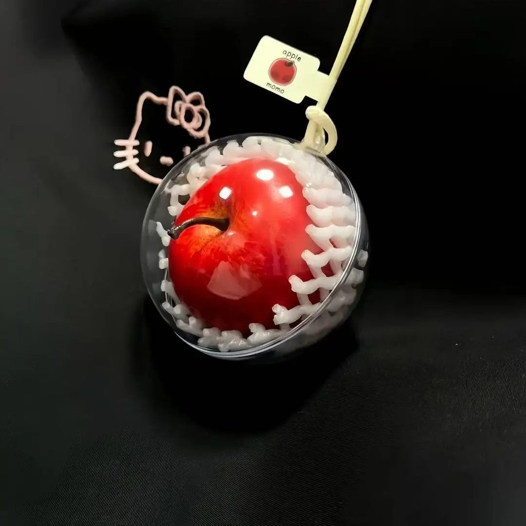 【苹安】创意一颗红苹果挂件仿真红苹果汽车装饰挂件挂饰平安夜w