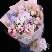 Qixi Festival Valentine's Day mixed pink rose bouquet Birthday, Beijing flower Express, local flower delivery, flower shop thumbnail 3