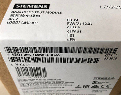 西门子1P6ED1055-1MM00-0BA2全新模拟量输出模块6ED10551MM000BA2