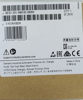 西门子6ES7231-5ND32-0XB0西门子模块6ES72315ND320XB0CPUX现货CD