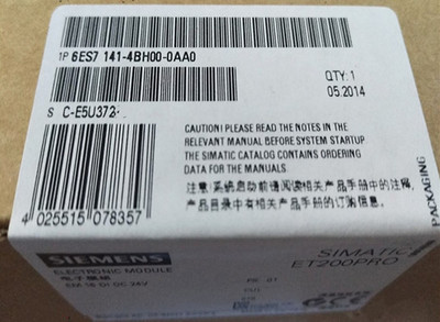 西门子1P6ES7141-4BH00-0AA0全新PRO 的电子模块6ES71414BH000AA0