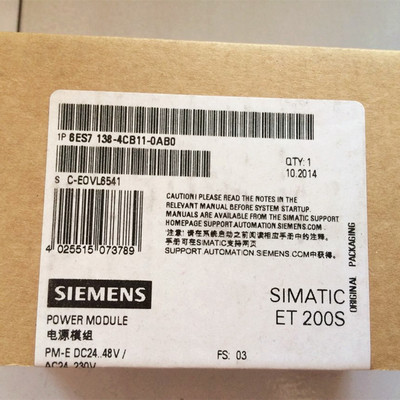 西门子6ES7138-4CB11-0AB0西门子模块6ES71384CB110AB0CPUX现货CD