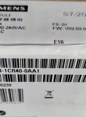 西门子6ES7288-1CR40-0AA1西门子模块6ES72881CR400AA1CPUX现货CD