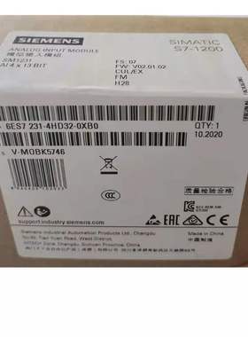 西门子6ES7231-4HD32-0XB0西门子模块6ES72314HD320XB0CPUX现货CD