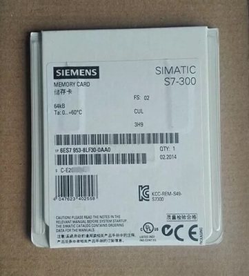 原装1P6ES7953-8LF30-0AA0正品3.3V NFLASH64 KB6ES79538LF300AA0