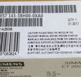 1P6ES7143-3BH00-0XA0原装正品8DI/8DODC 24V/2A6ES71433BH000XA0