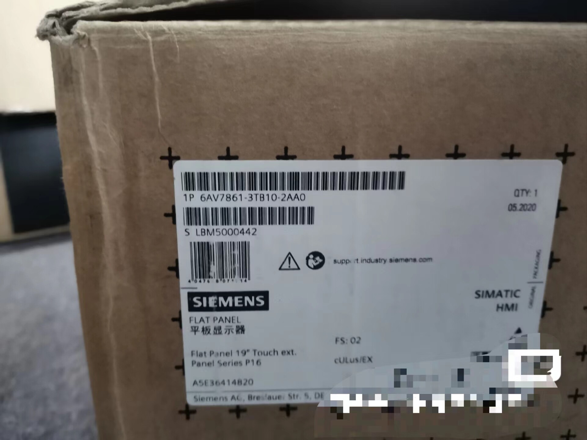 西门子6AV7861-3TB10-2AA0触摸屏