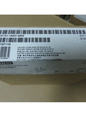 西门子6ES7511-1AK01-0AB0西门子标准型CPU6ES75111AK010AB0现货X