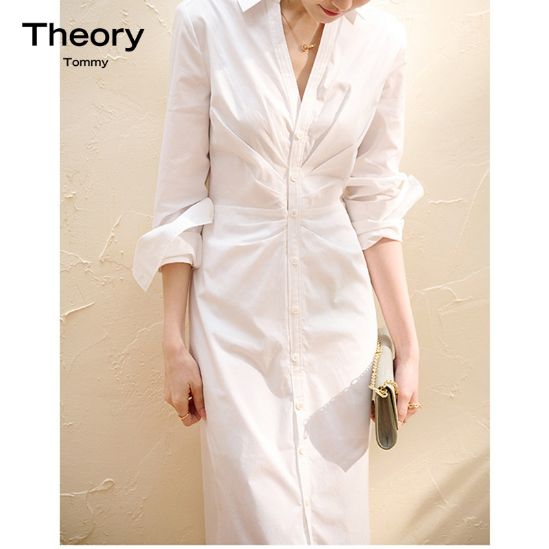 TheoryTommyV领衬衫连衣裙