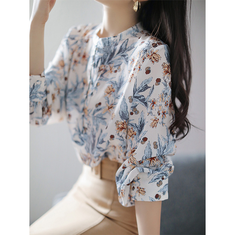 TheoryTommy双绉桑蚕丝印花衬衫