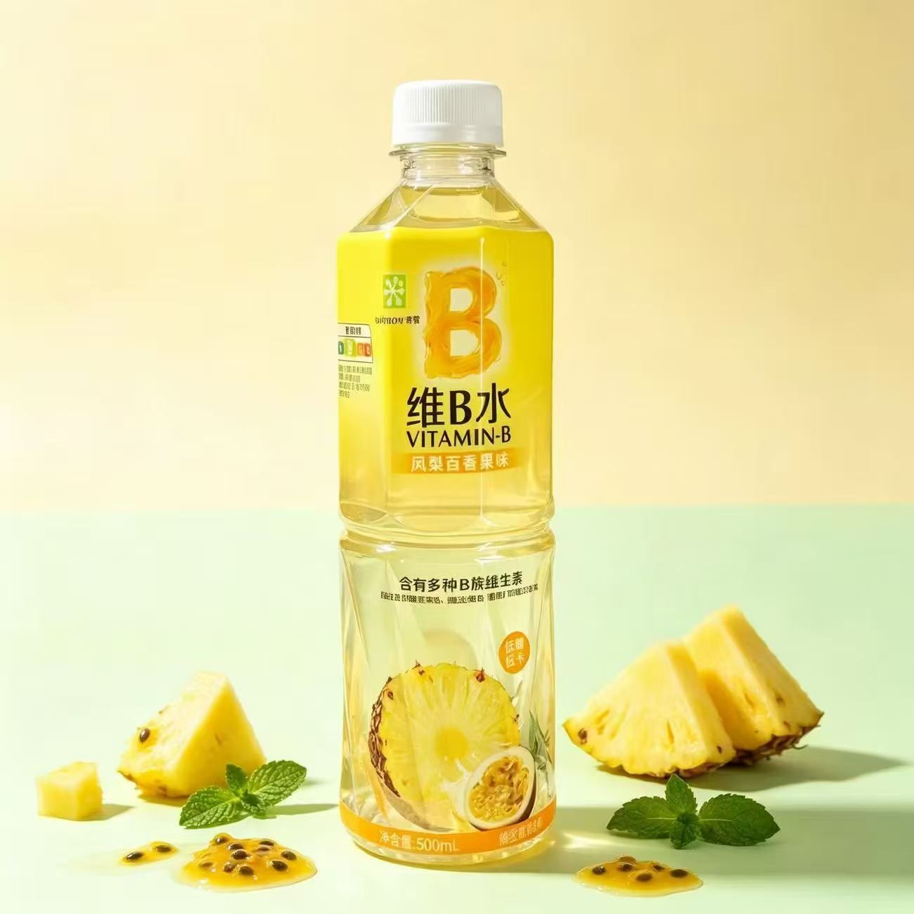 奈雪的茶维B风梨百香果味500ml