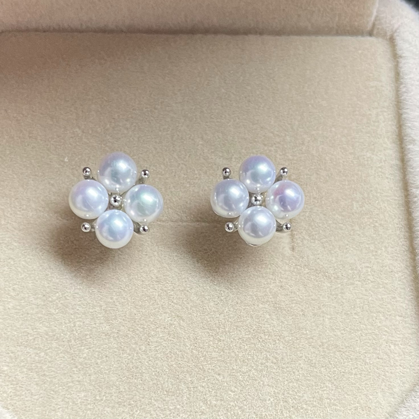 诸暨天然淡水珍珠耳钉四叶草珍珠耳钉纯银耳环 迷你小珍珠耳钉,珠宝/钻石/翡翠,耳饰,淘宝优惠券,粉丝福利购,淘宝优惠卷