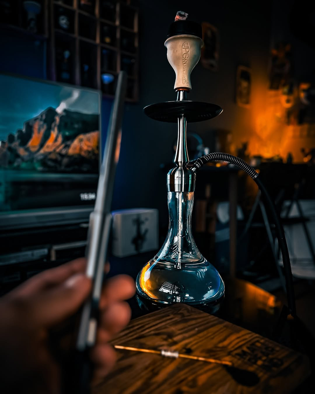 俄罗斯 Mattpear Hookah place 不锈钢水烟 酒吧高档水烟套装