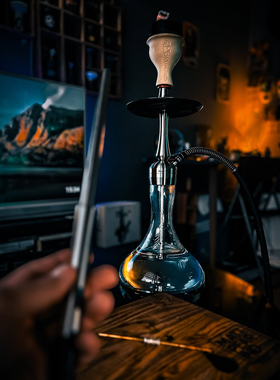 俄罗斯 Mattpear Hookah place 不锈钢水烟 酒吧高档水烟套装