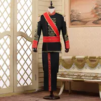 Trang phục bóng tướng Grand Master Trang phục Cộng hòa Trung Quốc Trang phục Đồng phục quân đội Warlord Đồng phục nam áo choàng Hiệp sĩ màu xanh - Trang phục dân tộc shop quần áo dân tộc