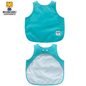 宝宝无袖 画画围裙 围兜儿童防水反穿衣幼儿园吃饭罩衣婴儿防脏夏季