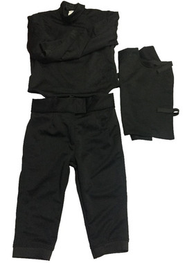 击剑器材350N黑色训练击剑服三件套Allstar版型耐脏 不能参加比赛