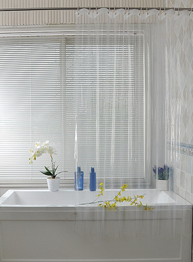 peva透明加厚防水淋浴帘Transparent waterproof shower curtain