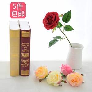 仿真玫瑰花束玫瑰花墙装饰假花绢花球婚庆装饰植物墙配饰客厅摆件