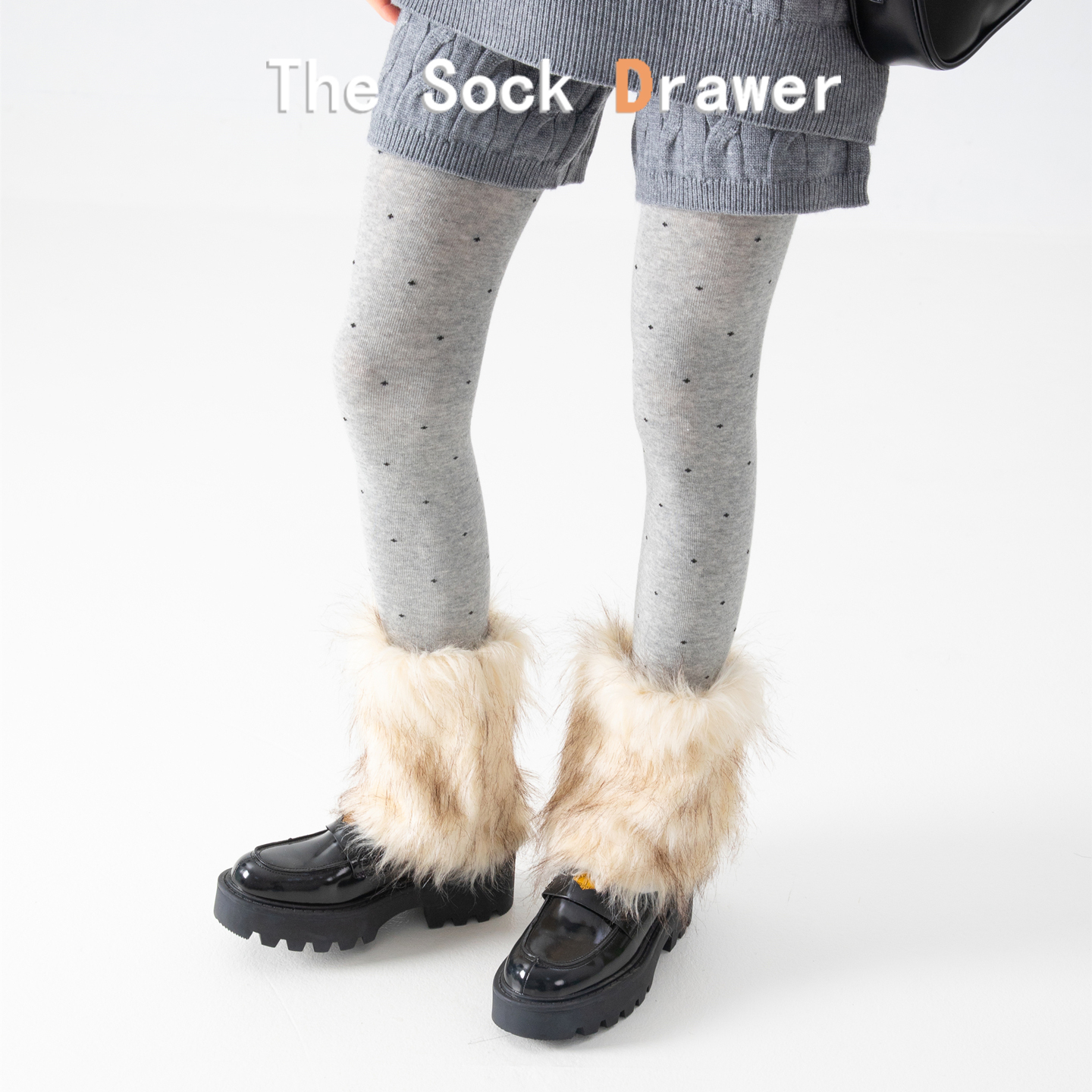 25cm中筒y2k毛毛腿套女士秋冬天亚文化加厚保暖雪地靴套配瑜伽裤