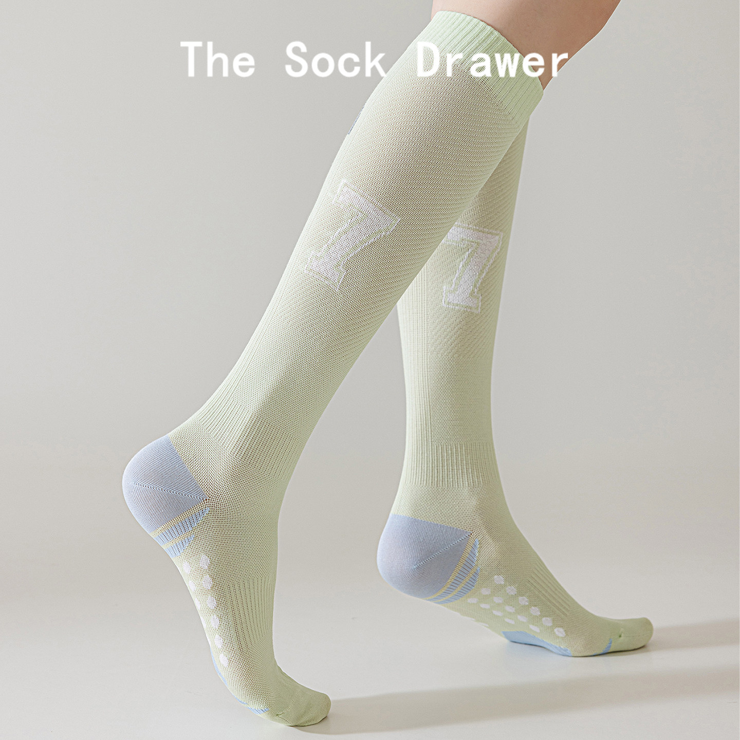 瑜伽袜子防滑专业女普拉提长筒运动小腿袜减震毛巾底网球羽毛球袜,女士内衣/男士内衣/家居服,长筒袜,淘宝优惠券,粉丝福利购,淘宝优惠卷