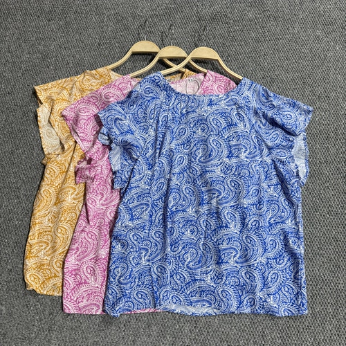 德单 US* 断码女夏宽松大码休闲轻软亲肤透气居家度假通勤上衣