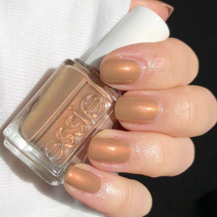 美国ESSIE指甲油新品 珠光偏光细闪金属棕色1672显白免烤快干美甲