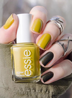 美国ESSIE指甲油夏天显白1705芥末姜黄绿色免照灯快干持久不可剥