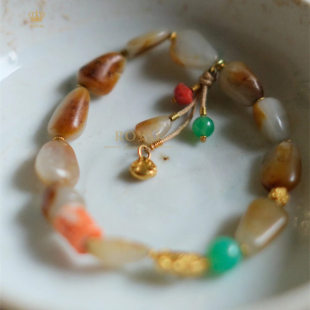 ROYAL珠宝新疆和田玉小獨子手串送人朋友老婆节生日订结婚礼物