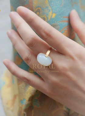 ROYAL和田玉戒指国风时尚新疆