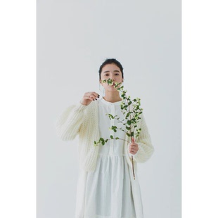 474 日文有水印 单款图解 DARUMA 横田  马海毛蕾丝开衫 编织图解