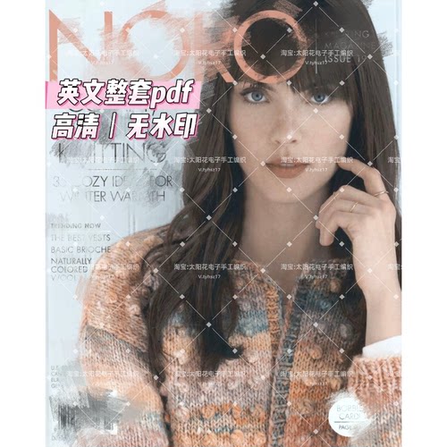 711 英文 野吕英作 Noro issue 19  棒针钩针编织毛衣 电子图解