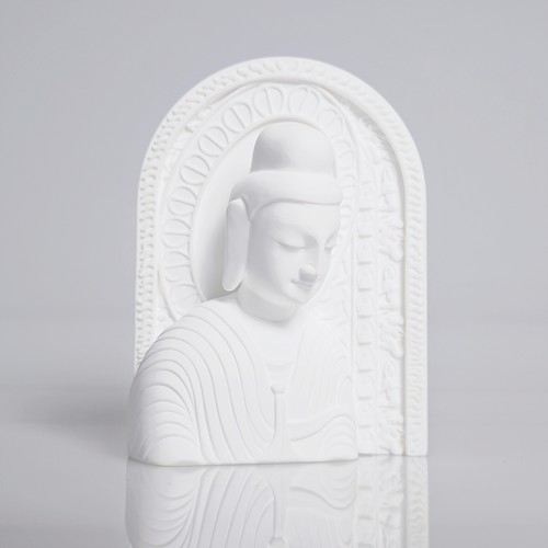山西大同微笑佛香薰石膏扩香石摆件冰箱贴桌面装饰香氛摆件礼物