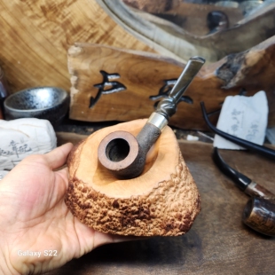 手工高档意大利石楠木根瘤醒草盘单位烟斗架直弯斗通用烟斗操作盘