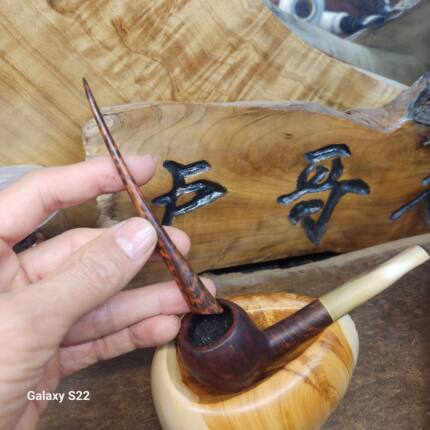 手工精品蛇纹木压棒斜口微凹沉水实木可挑可铲可刮马鞍填草压丝棒