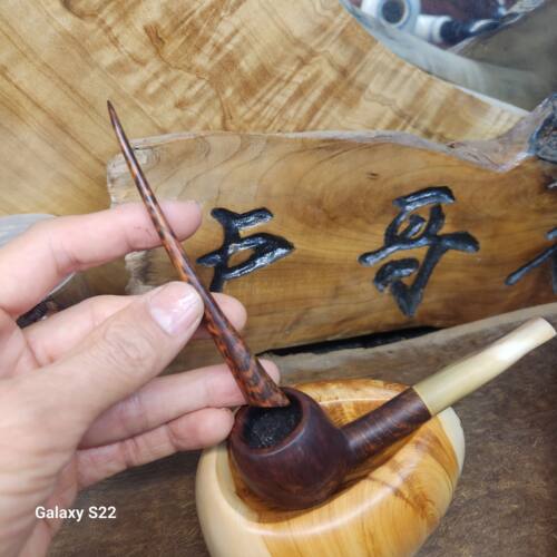 手工精品蛇纹木压棒斜口微凹沉水实木可挑可铲可刮马鞍填草压丝棒