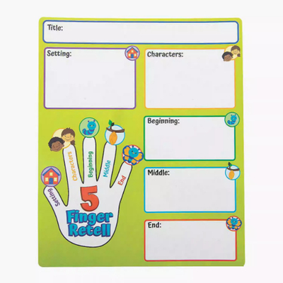 故事复述平面海报自粘贴纸教室