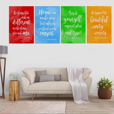 Inspirations彩虹系列励志书法海报办公室书房激励语录装饰贴画