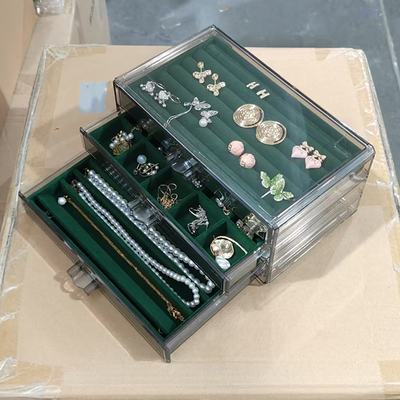 2025珍珠项链玉镯手链盒抽屉式