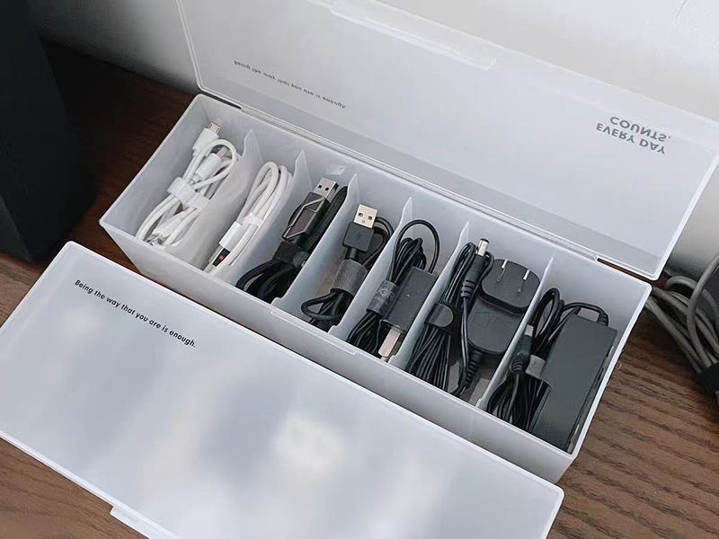 防尘充电线数据线插头分隔盒