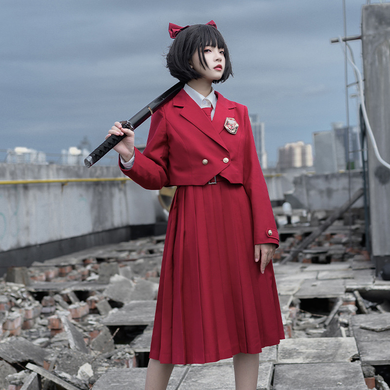 jk制服西服徽章衬衫领带