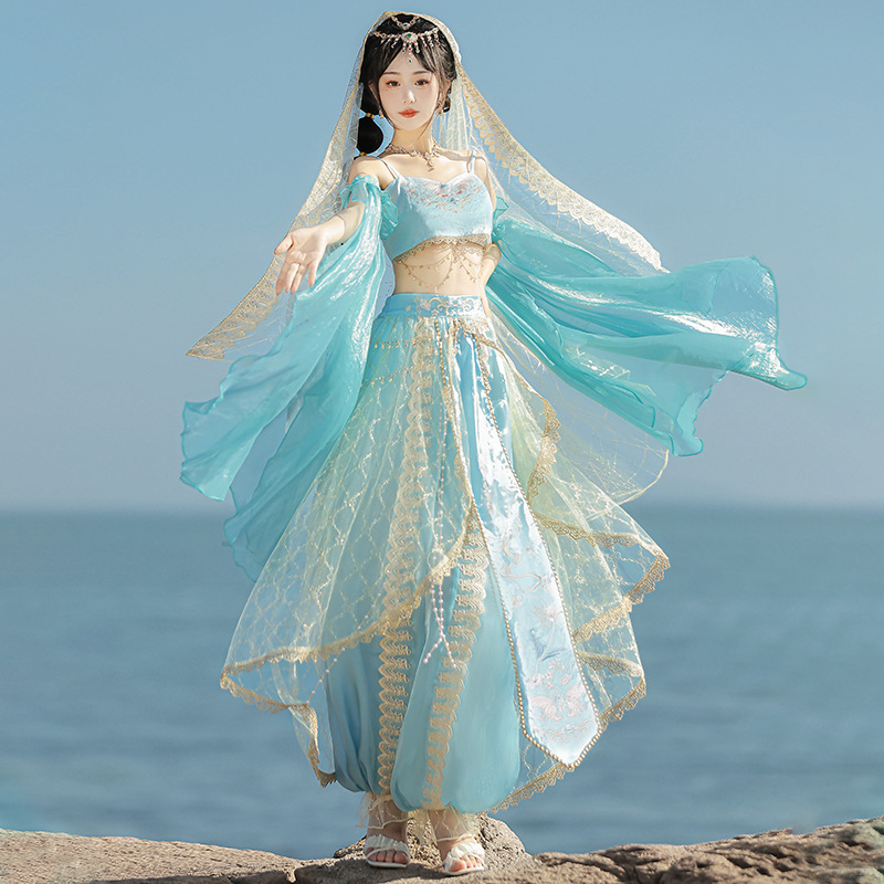 原创设计天竺汉服女敦煌风西域风