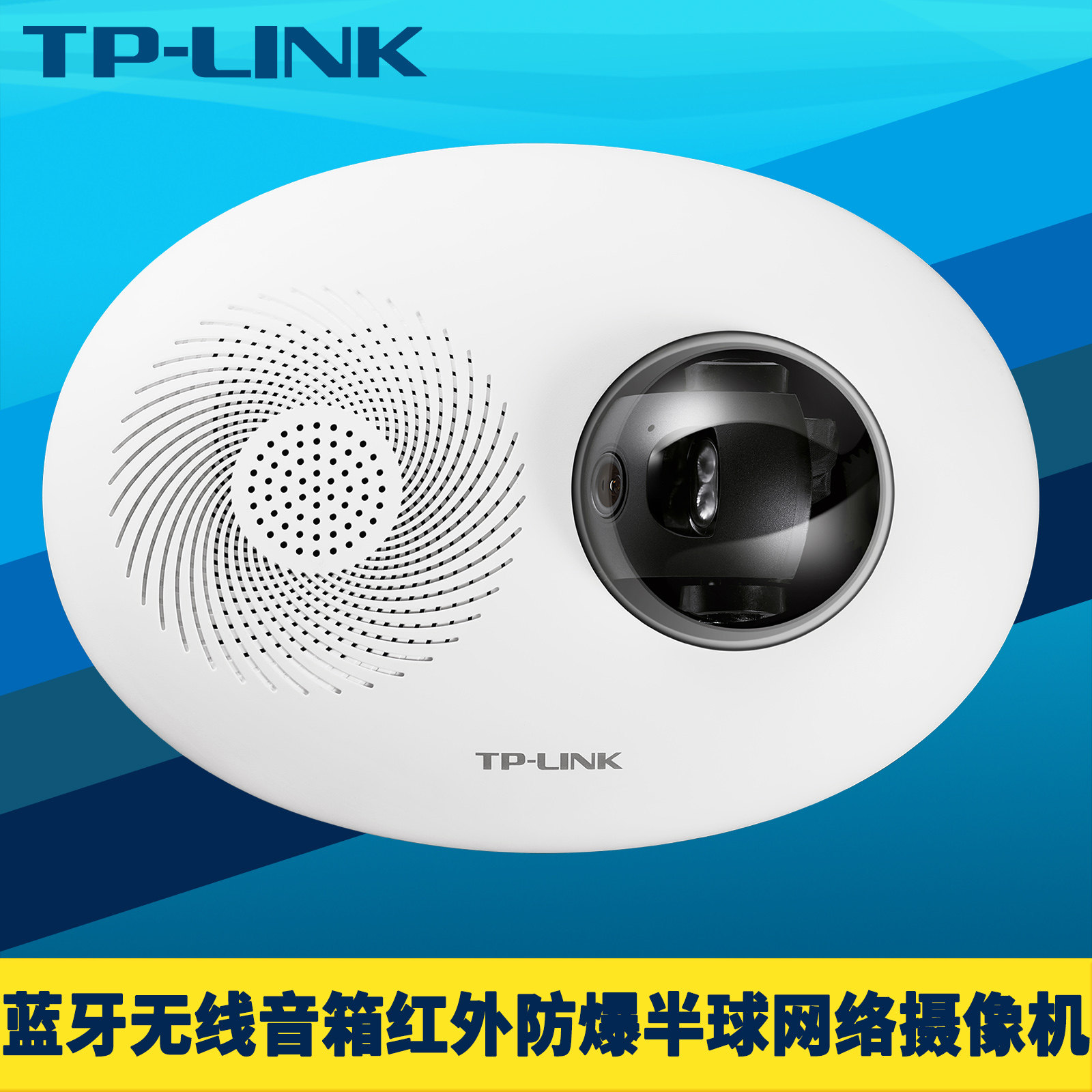 TP-LINK普联云台红外双频无线网络摄像机蓝牙音箱防爆半球智能侦测语音广播音乐播放PoE供电DC远程监控扬声器