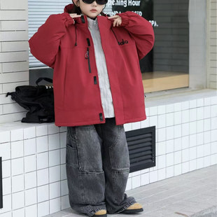 男女童冲锋衣羽绒服儿童户外服防风衣三合一 达菲户外童装 冬装 新款