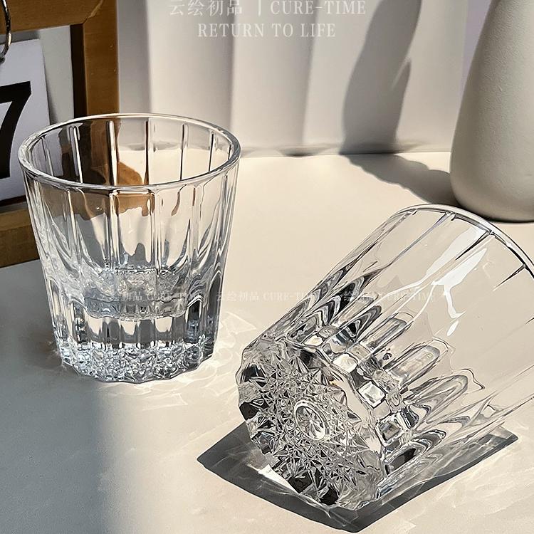 水晶玻璃水杯江户切子星芒杯
