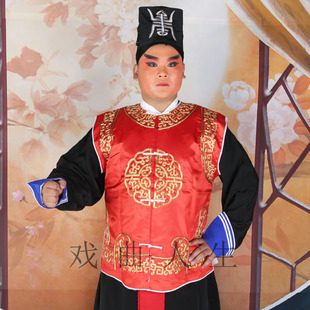 戏曲衙役官兵坎全金坎肩古装公差迎亲轿夫捕快王朝马汉衣服演出服